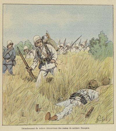 Detachering ontdekt resten van Franse soldaten door after Louis Charles Bombled