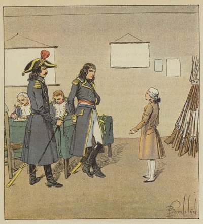 Eugène de Beauharnais vraagt Bonaparte om het zwaard van zijn vader door after Louis Charles Bombled