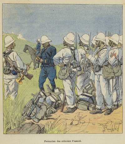 Vorming van de aanvalskolommen door after Louis Charles Bombled