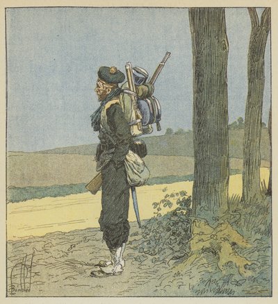 Mariniersfuselier door after Louis Charles Bombled