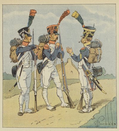 Lijninfanterie, Fuselier, Grenadier, Voltigeur door after Louis Charles Bombled