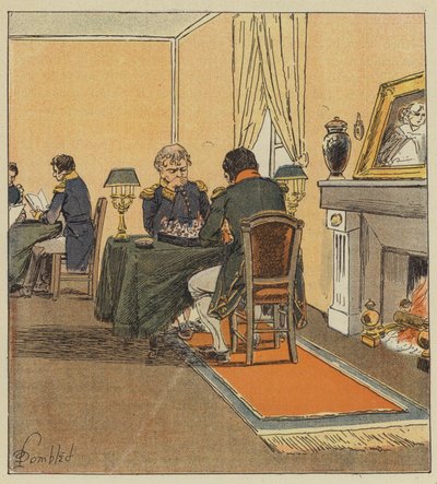 De Keizer speelt schaak met de grootmaarschalk door after Louis Charles Bombled