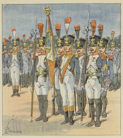De wacht van de Adelaar door after Louis Charles Bombled