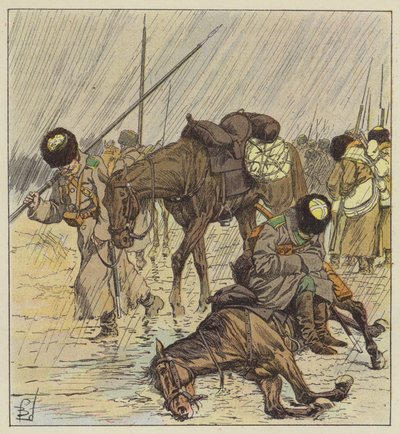De regen door after Louis Charles Bombled