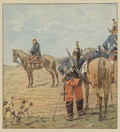 Generaal Barry de avond voor Coulmiers door after Louis Charles Bombled