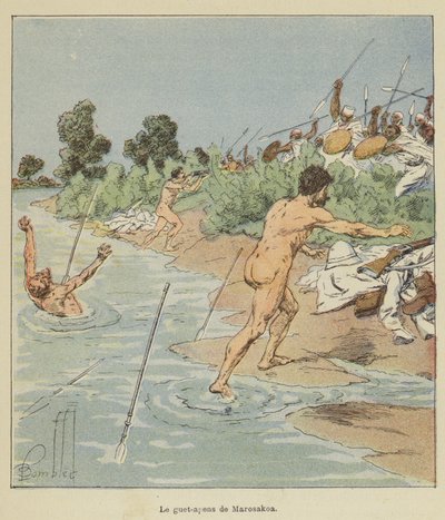 De hinderlaag van Marosakoa door after Louis Charles Bombled