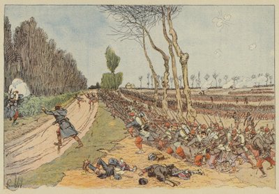 De Fransen nemen het park van Coulmiers in door after Louis Charles Bombled