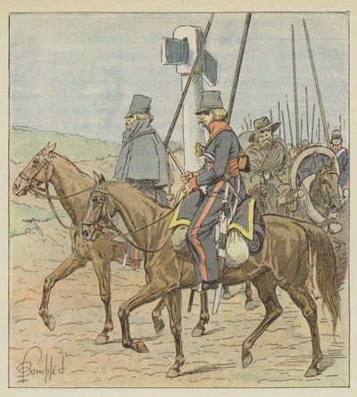 De reguliere Kozakken van de Don door after Louis Charles Bombled