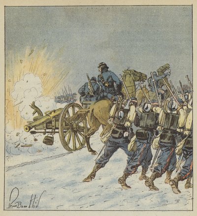 De mobiele troepen van Vendée gaan in de aanval door after Louis Charles Bombled