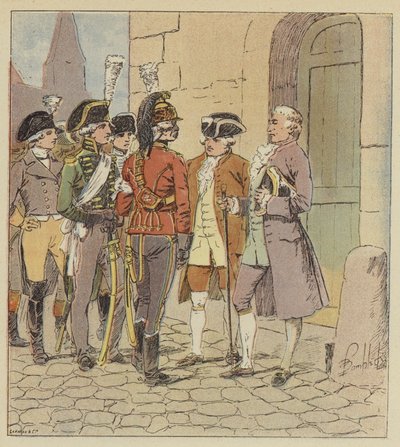 We waren duizenden van alle wapens, van alle uniformen, van alle rangen door after Louis Charles Bombled