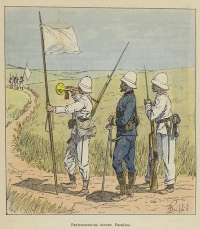 Onderhandelaars voor Farafate door after Louis Charles Bombled