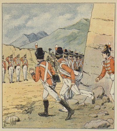 Welke Europese soldaat, zei de keizer, is niet ontroerd bij mijn nadering! door after Louis Charles Bombled