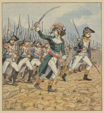Vertegenwoordiger van het volk bij de legers door after Louis Charles Bombled