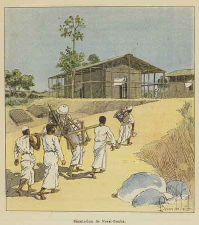 Sanatorium van Nossi-Cumba door after Louis Charles Bombled