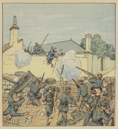 Verrassing van de barricade van de rue Galante door after Louis Charles Bombled
