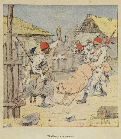 Scherpschutters op rooftocht door after Louis Charles Bombled