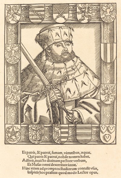 Johannes Frederik de Grootmoedige, in Keurvorstelijke Gewaden door after Lucas Cranach the Younger
