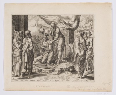 Samuel zalft David door after Maarten van Heemskerck