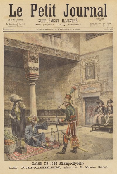 Le Narghileh (De Waterpijp) door after Maurice Henri Orange