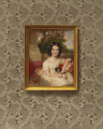 Portret van Prinses Ida Schwarzenberg, geboren Prinses van Liechtenstein, als kind door after Moritz Michael Daffinger