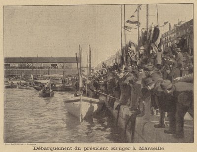 President Kruger van Transvaal arriveert in Marseille door after Nadar