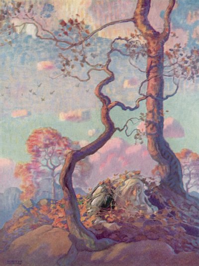 Illustratie voor Rip Van Winkle door after Newell Convers Wyeth