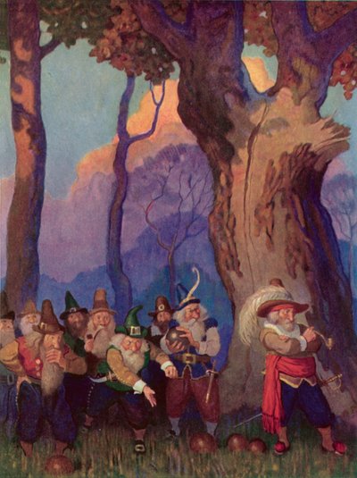 Illustratie voor Rip Van Winkle door after Newell Convers Wyeth