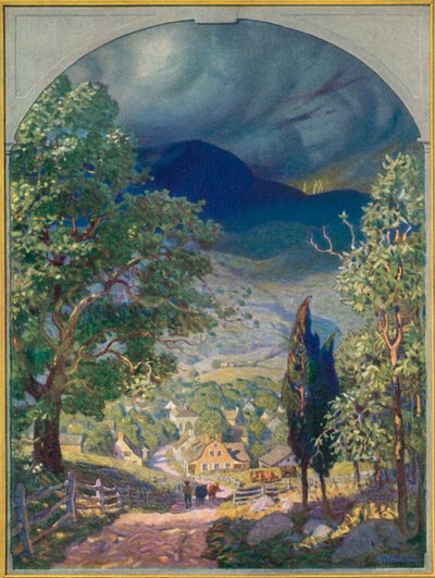 Illustratie voor Rip Van Winkle door after Newell Convers Wyeth
