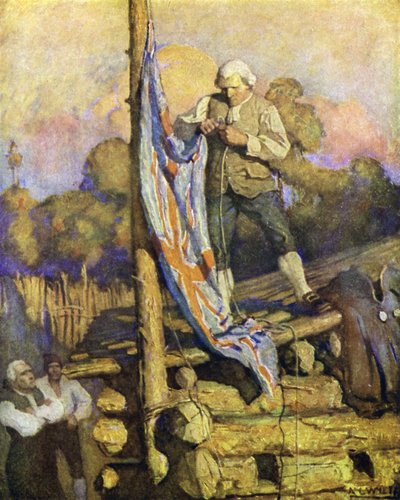 Illustratie voor Schateiland door after Newell Convers Wyeth
