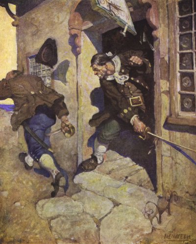 Illustratie voor Schateiland door after Newell Convers Wyeth