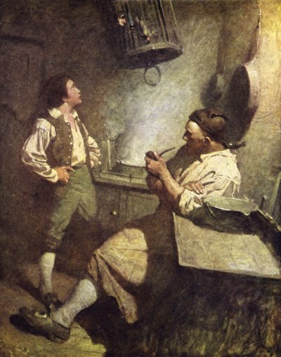 Illustratie voor Schateiland door after Newell Convers Wyeth