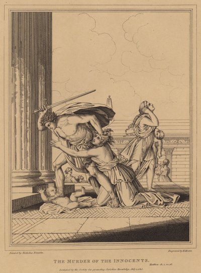 De Moord op de Onschuldigen door after Nicolas Poussin
