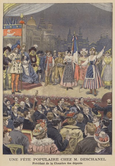 Populair gala georganiseerd door Paul Deschanel, voorzitter van de Franse Kamer van Afgevaardigden door after Oswaldo Tofani