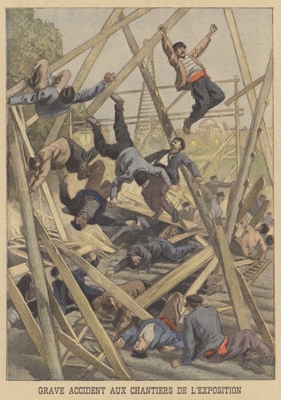 Ernstig Ongeluk op de Locatie van de Exposition Universelle van 1900 door after Oswaldo Tofani