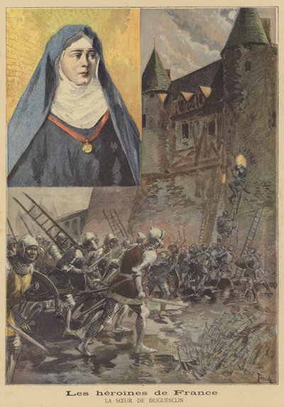 De heldinnen van Frankrijk: de zus van du Guesclin door after Oswaldo Tofani