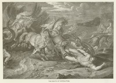 De dood van Hippolytus door after Peter Paul Rubens