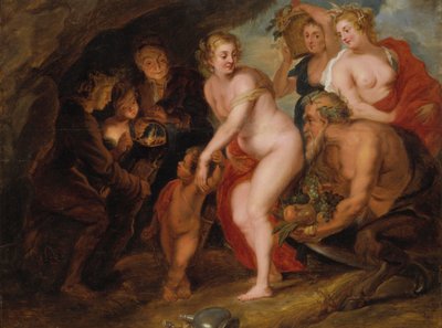 Zonder Ceres en Bacchus zou Venus Bevriezen, c.1650 door after Peter Paul Rubens