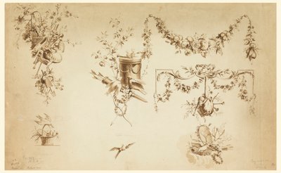 Ontwerpen voor trofeeën door after Pierre Ranson
