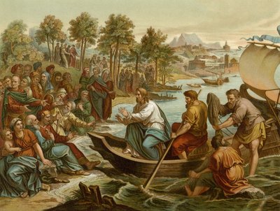 De scheepspreek door after Raphael