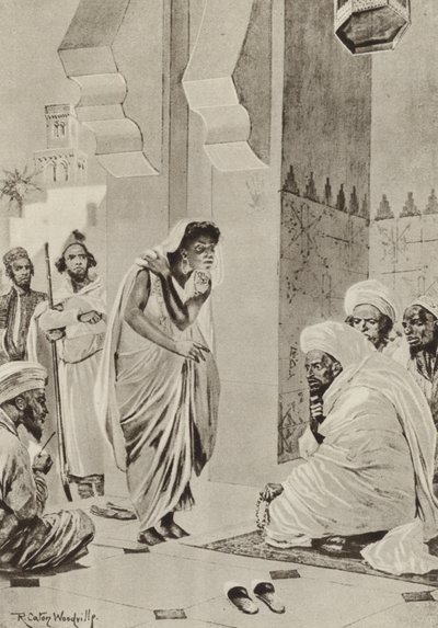 Marktplaats in Afrika, waar slaven worden verkocht om naar Amerika te worden verscheept door after Richard Caton II Woodville