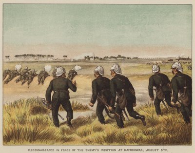 Verkenning van de vijandelijke positie bij Kafrdowar, 5 augustus door after Richard Simkin