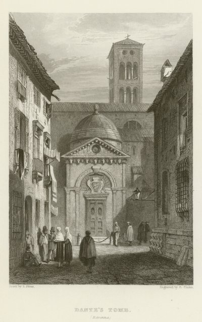 Dantes Graf, Ravenna door Samuel (after) Prout