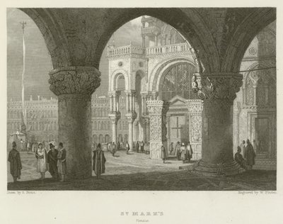 San Marco, Venetië door Samuel (after) Prout