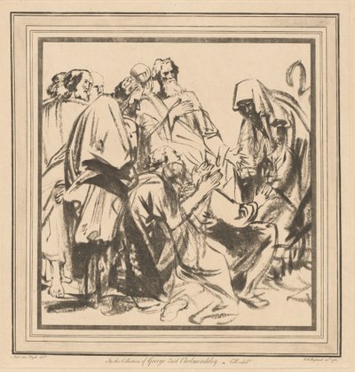 Jakob Overreed om Benjamin met Zijn Broeders naar Egypte te Sturen door after Sir Anthony van Dyck William Wynne Ryland