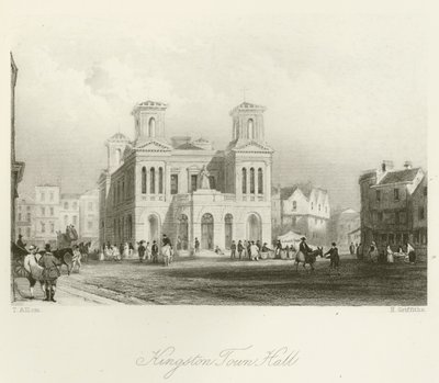 Kingston Stadhuis door after Thomas Allom