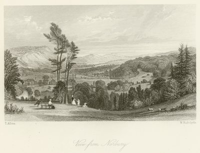 Uitzicht vanaf Norbury door after Thomas Allom