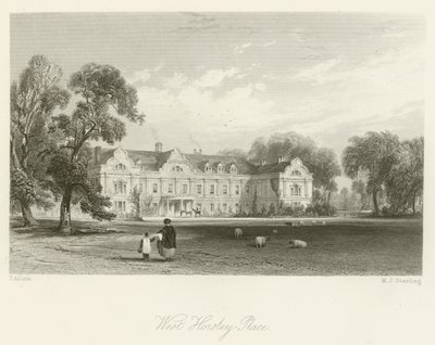 West Horsley Plaats door after Thomas Allom