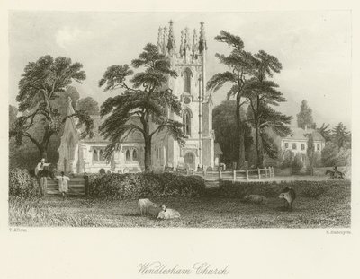 Windlesham Kerk door after Thomas Allom