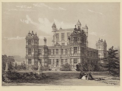 Wollaton Hall, Nottinghamshire door after Thomas Allom