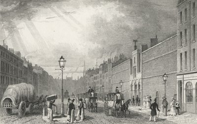 Farringdon Street en de Fleet Gevangenis, 1830 door Thomas Hosmer after Shepherd